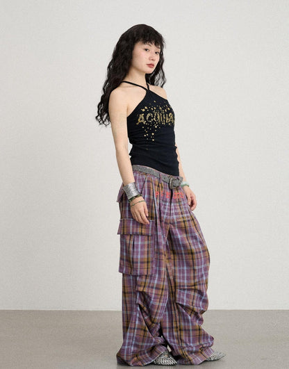 Achihara Bangkok Beach Metallic Halter Top