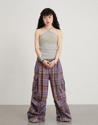 Achihara Bangkok Beach Metallic Halter Top