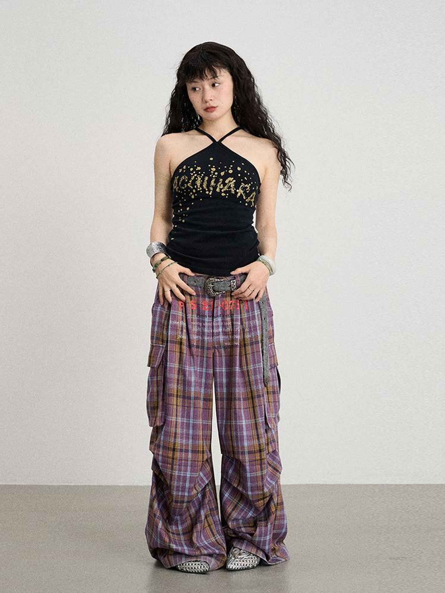 Achihara Bangkok Beach Metallic Halter Top