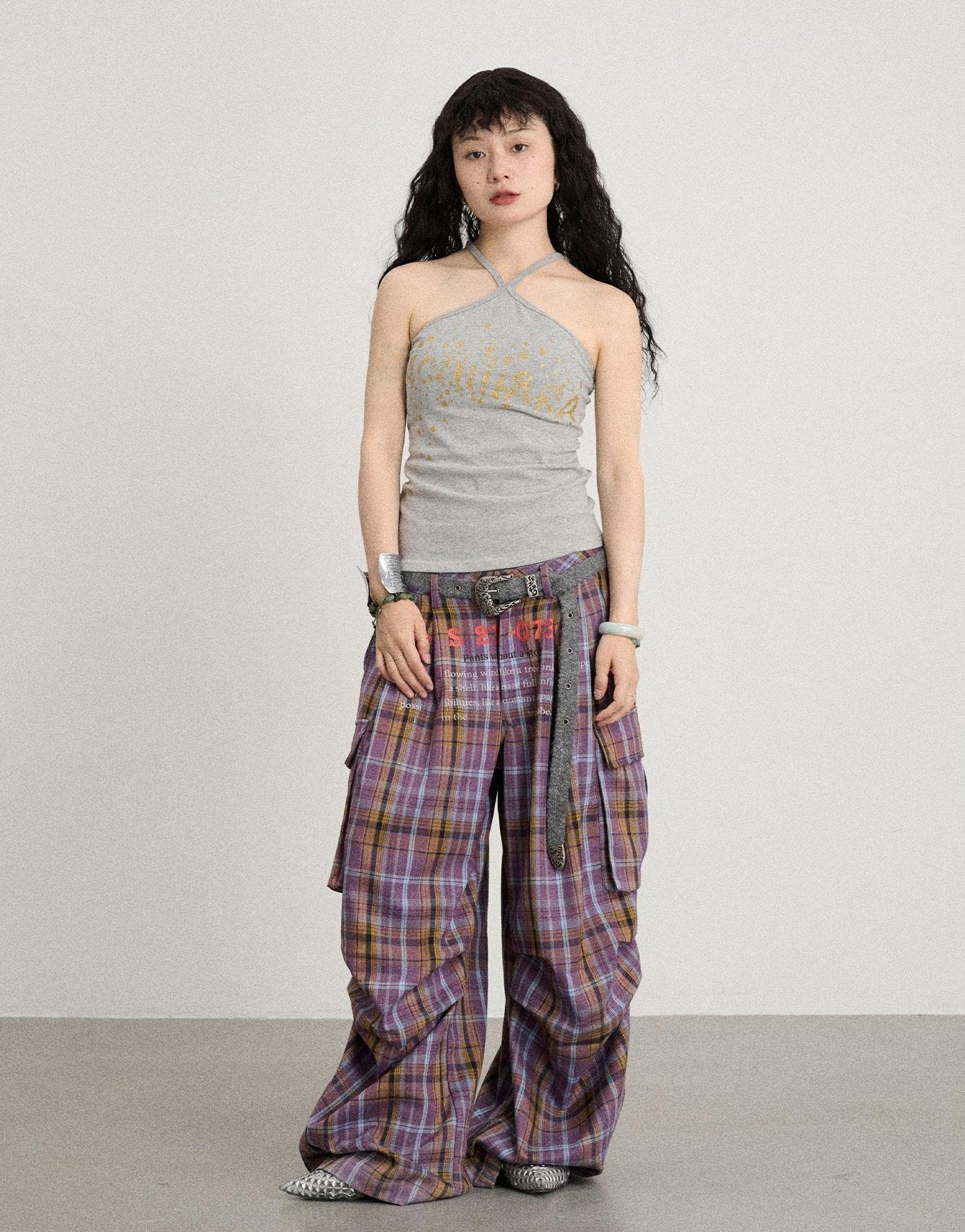 Achihara Bangkok Beach Metallic Halter Top