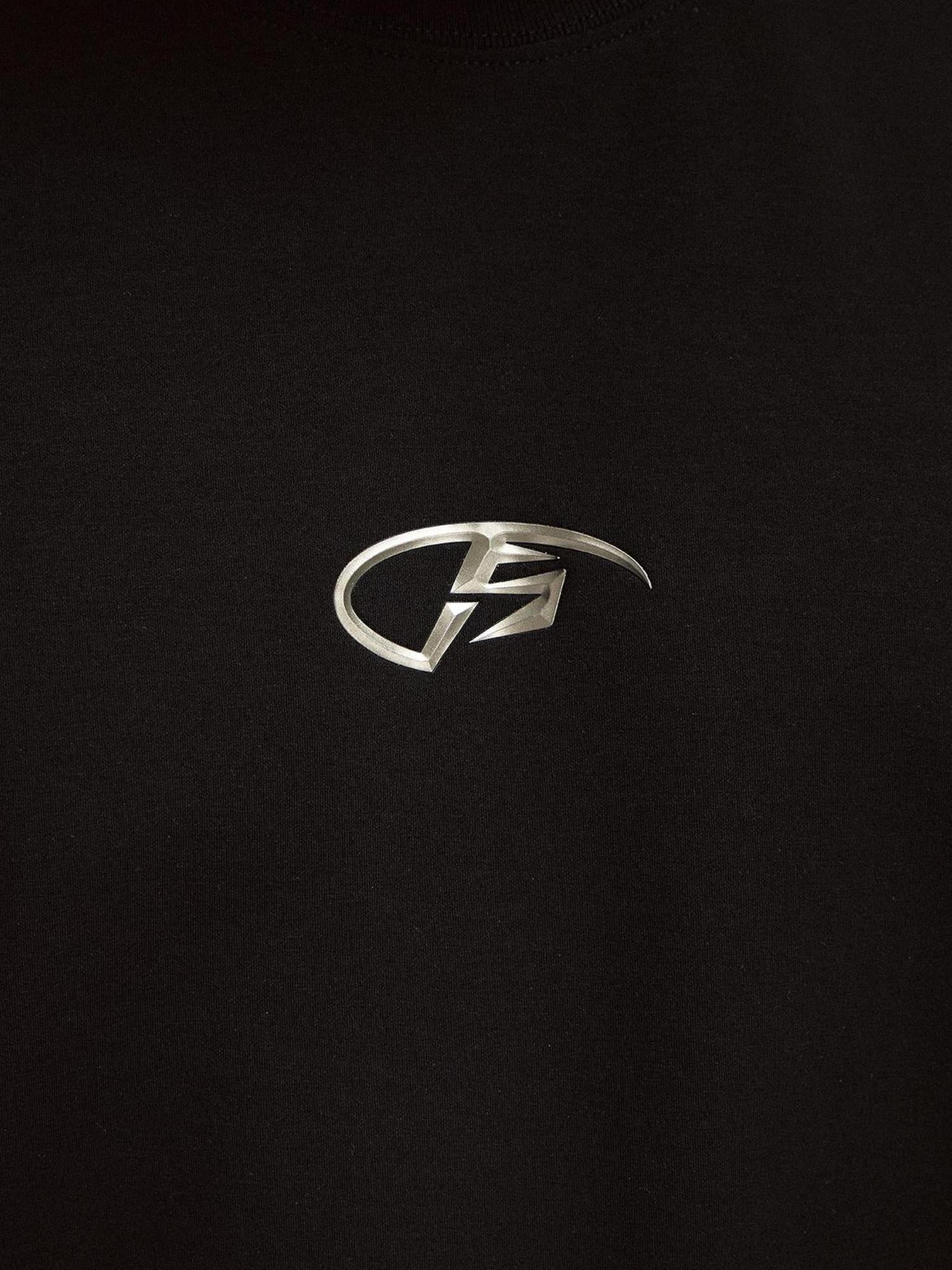 Peoplesense Basic Metal Logo Slim Fit Cotton Tee