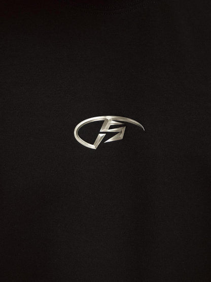Peoplesense Basic Metal Logo Slim Fit Cotton Tee