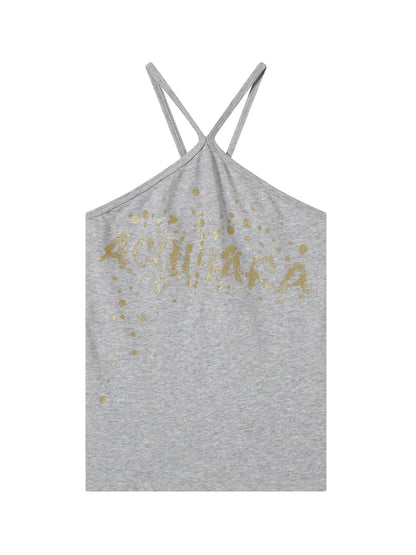 Bangkok Beach Metallic Halter Top