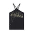 Achihara Bangkok Beach Metallic Halter Top
