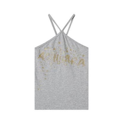 Achihara Bangkok Beach Metallic Halter Top