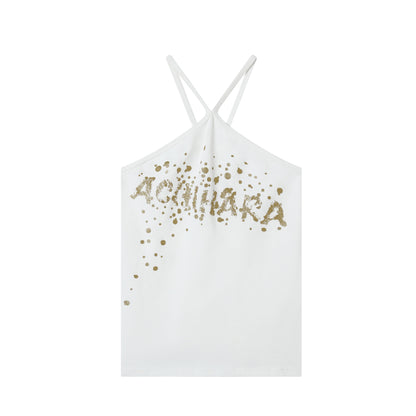 Achihara Bangkok Beach Metallic Halter Top