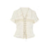 Update Cest Nous Sea Witch Poetry Vintage Gothic Ruffles V-neck T-shirt Long-Sleeve