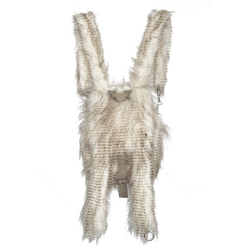 Update Cest Nous Punk Rabbit Ear Faux Fur Backpack