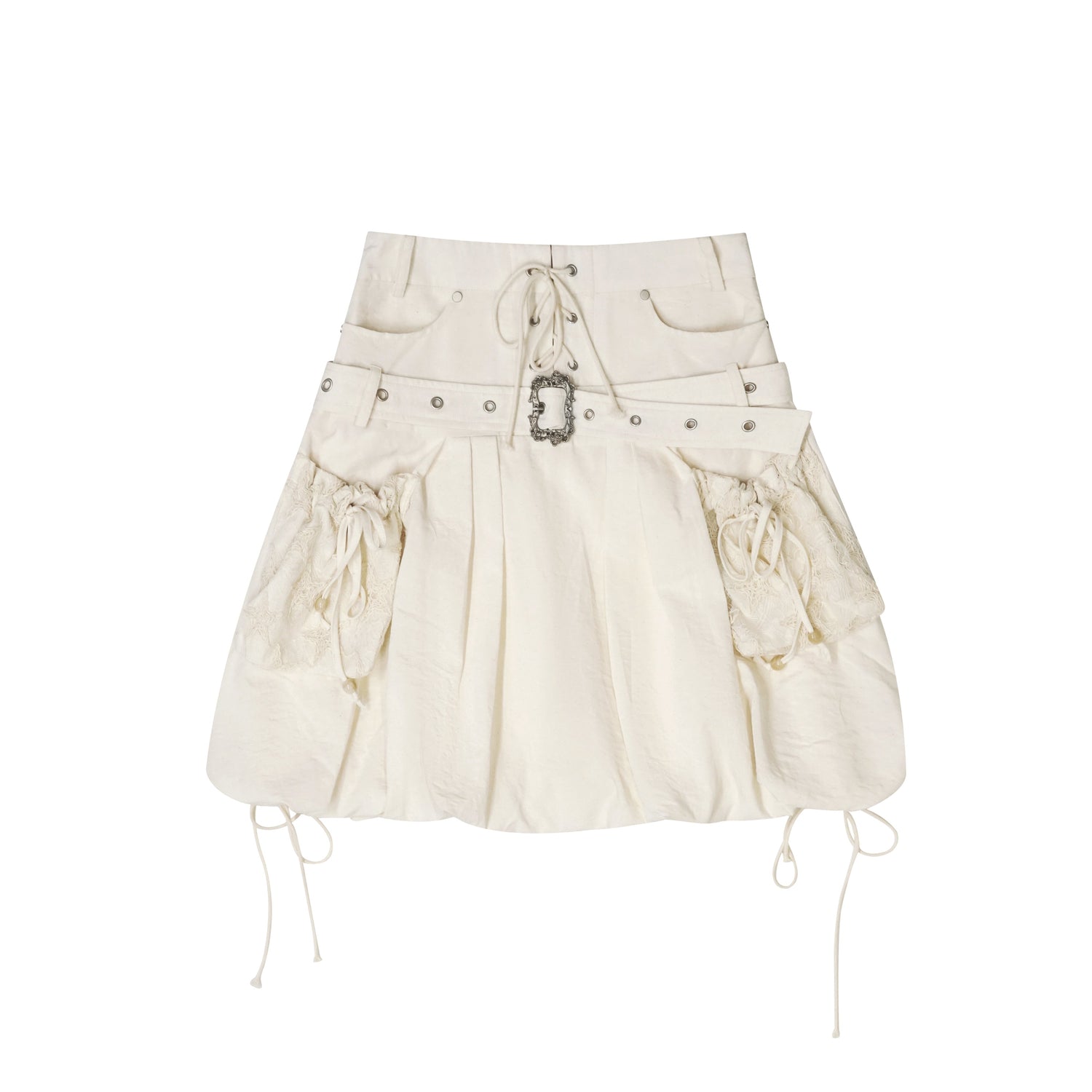 Update Cest Nous Sea Witch Punk Romantic Drawstring Boucle Skirt