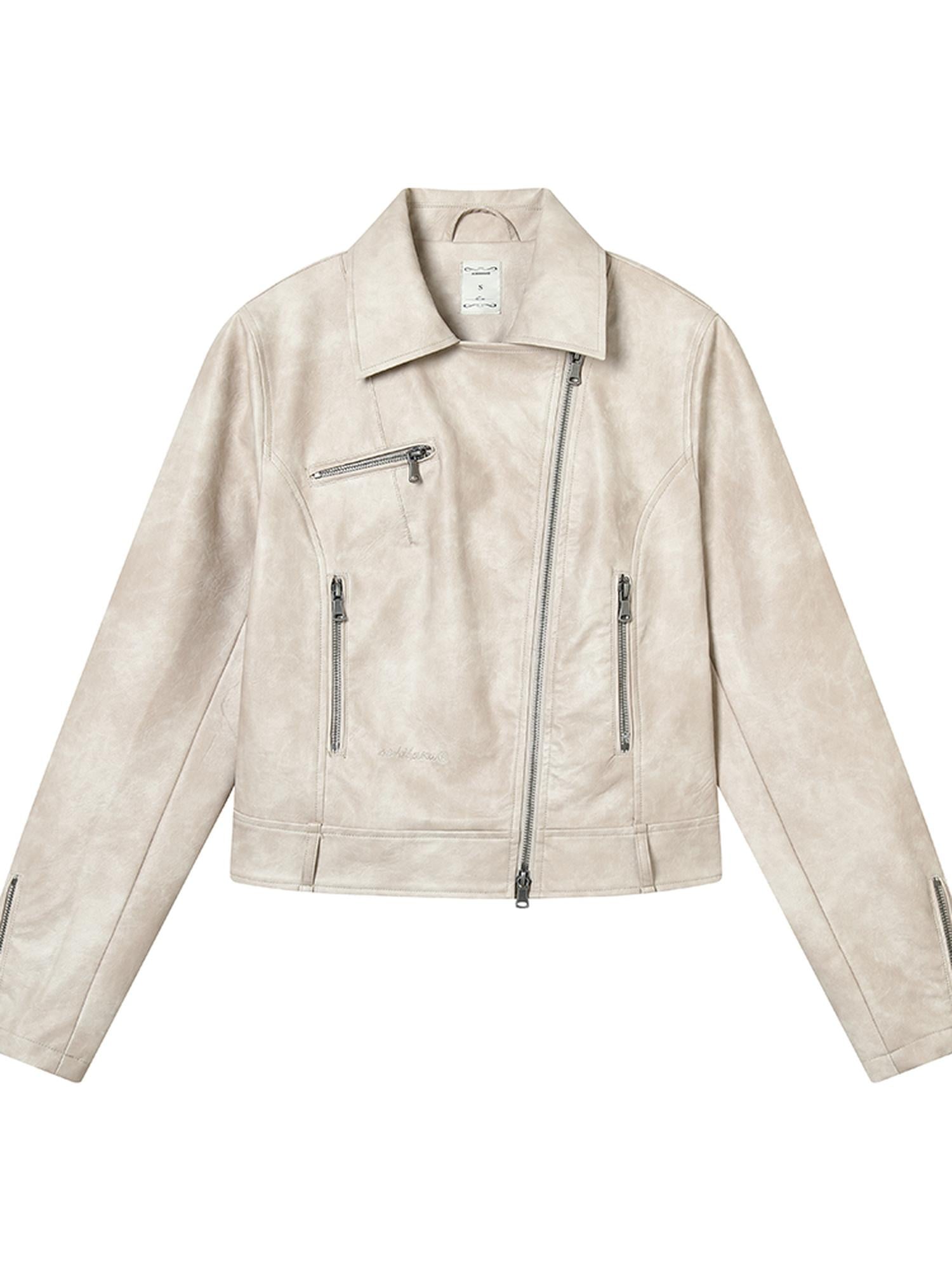 Achihara Minnie S Vintage Pu Leather Jacket