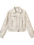 Achihara Minnie S Vintage Pu Leather Jacket