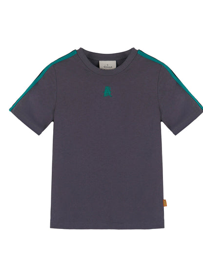 Colorful Cowhide Candy Two Tone Short Sleeve Tee