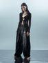 UpdateNN NORTH NODE Ethereal Threads Beaded Lace Up Mesh Knit