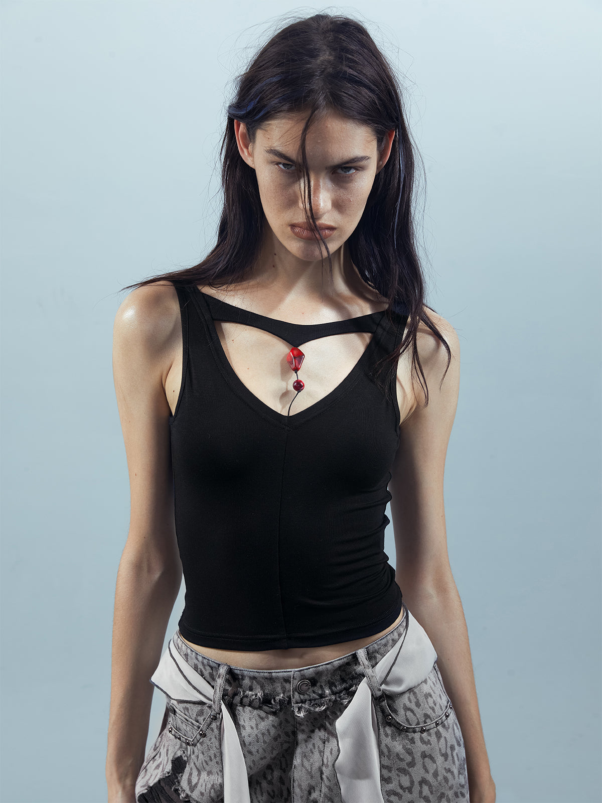 UpdateNN NORTH NODE Ethereal Modal Beaded Camisole For Summer