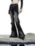 NN NORTH NODE Distressed Denim Flared Pants With Cape Detailing