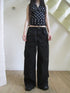 ang project Vintage Washed Mid Low Rise Button Pocket Straight Leg Pants