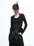 NN NORTH NODE Hooded Layered Mesh Detachable Fringe T-shirt
