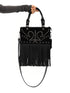 YOSHUYUKI Vintage Punk Studded Crossbody Bag With Fringe