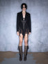 Irregular Ruffle Patchwork Blazer