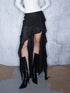 UpdateNN NORTH NODE Dance Of Sand Grains Asymmetric Hem Knit Skirt