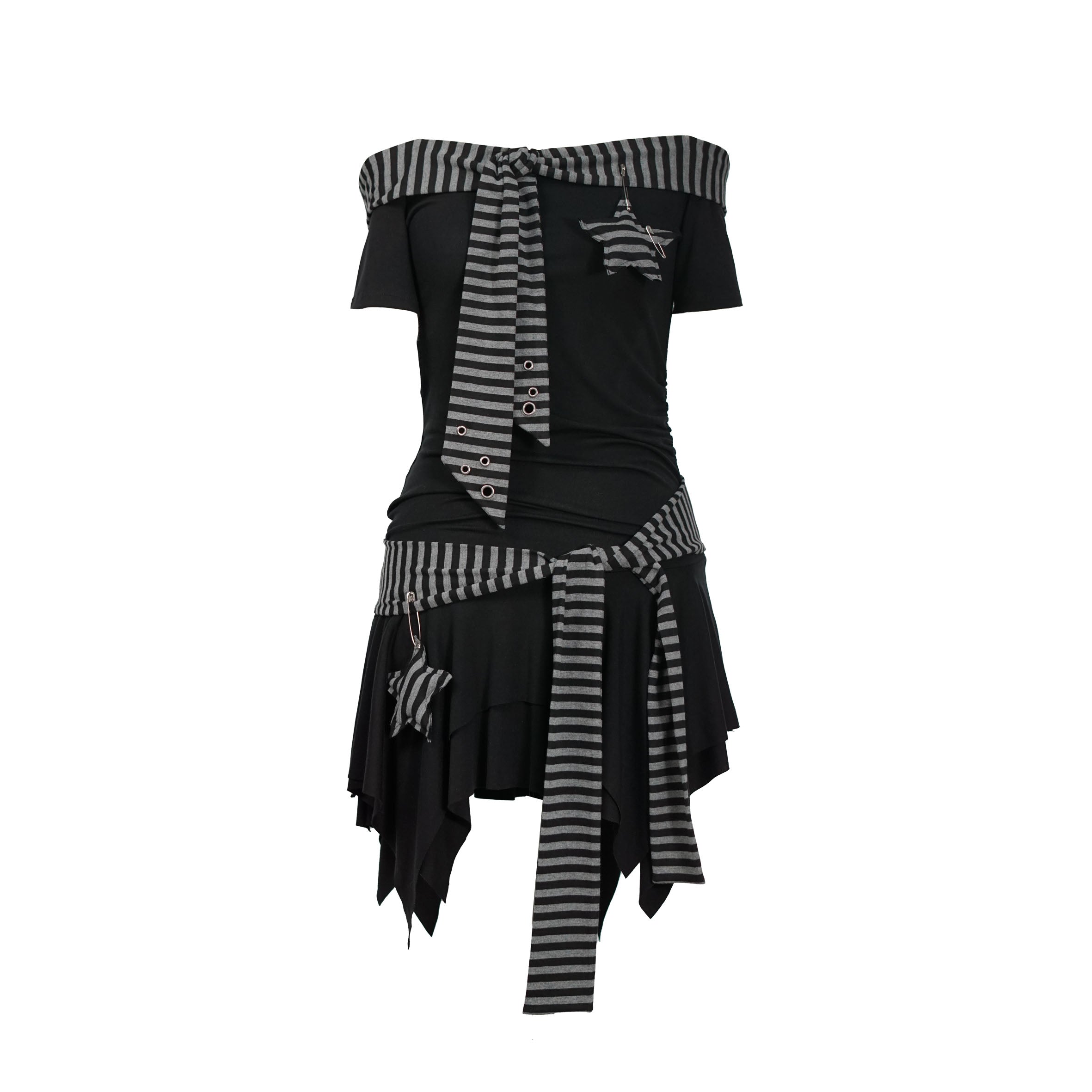 Update c Seafarer Punk Starfish Lace Up Mini Dress