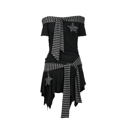 Update c Seafarer Punk Starfish Lace Up Mini Dress
