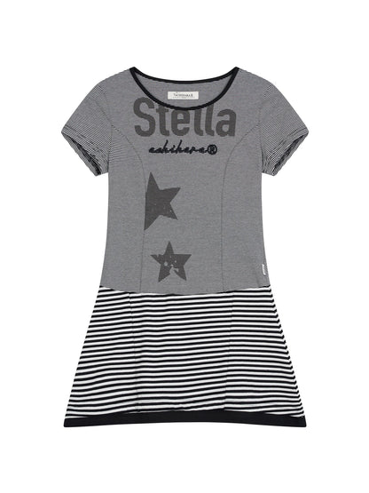 Stella Stolen Romance Short Sleeve Striped Dress