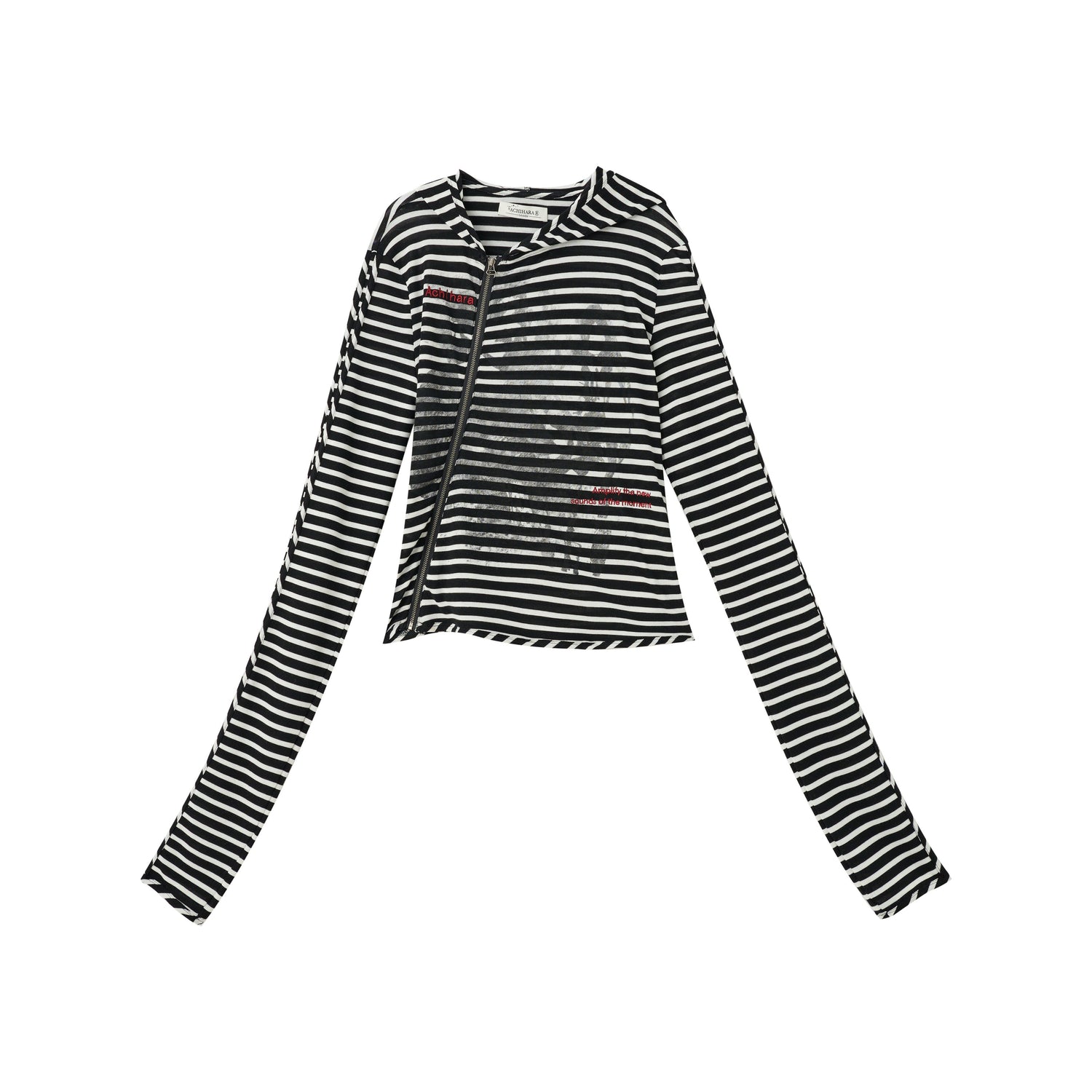 Achihara Striped Punk Bandage Coat