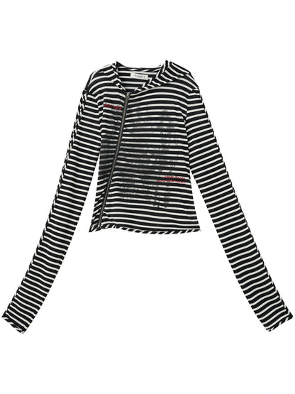 Striped Punk Bandage Coat
