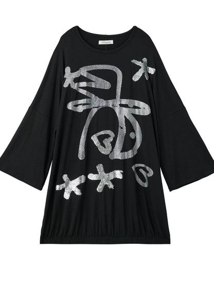 Dancing Bobo Monster Glitter Loose Tee