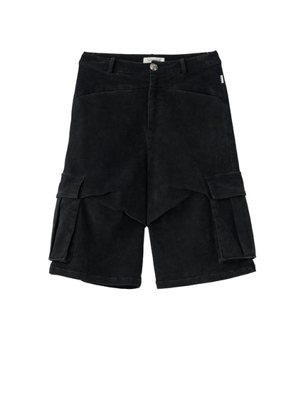 Stretch Cotton Cargo Capri Pants