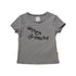 Achihara Vintage Striped Cylindrical Bead Embroidered Tee