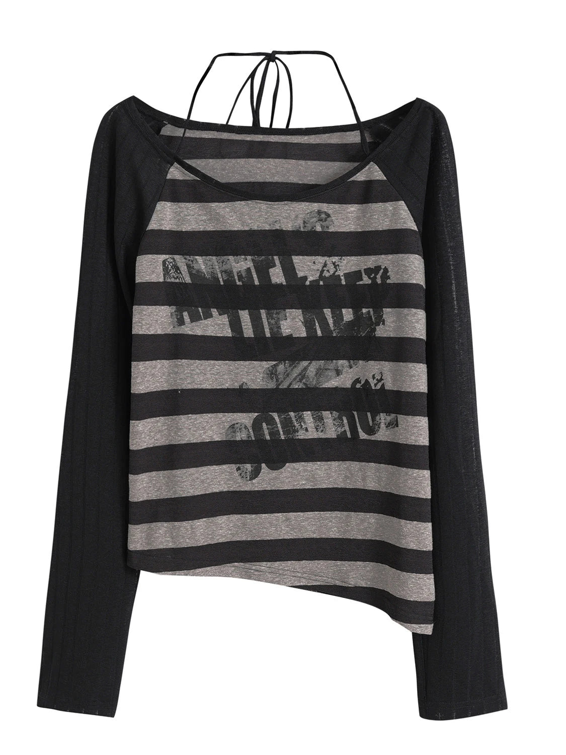 Punk Graffiti Sheer Mesh Sun Protection Top