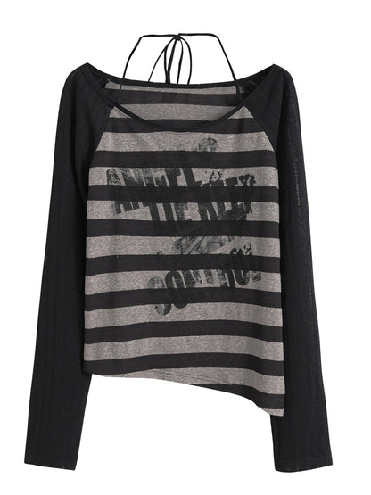 Cest Nous Punk Graffiti Sheer Mesh Sun Protection Top