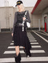 Lycelle Lace Contrast Knit Wool Long Sleeve Top