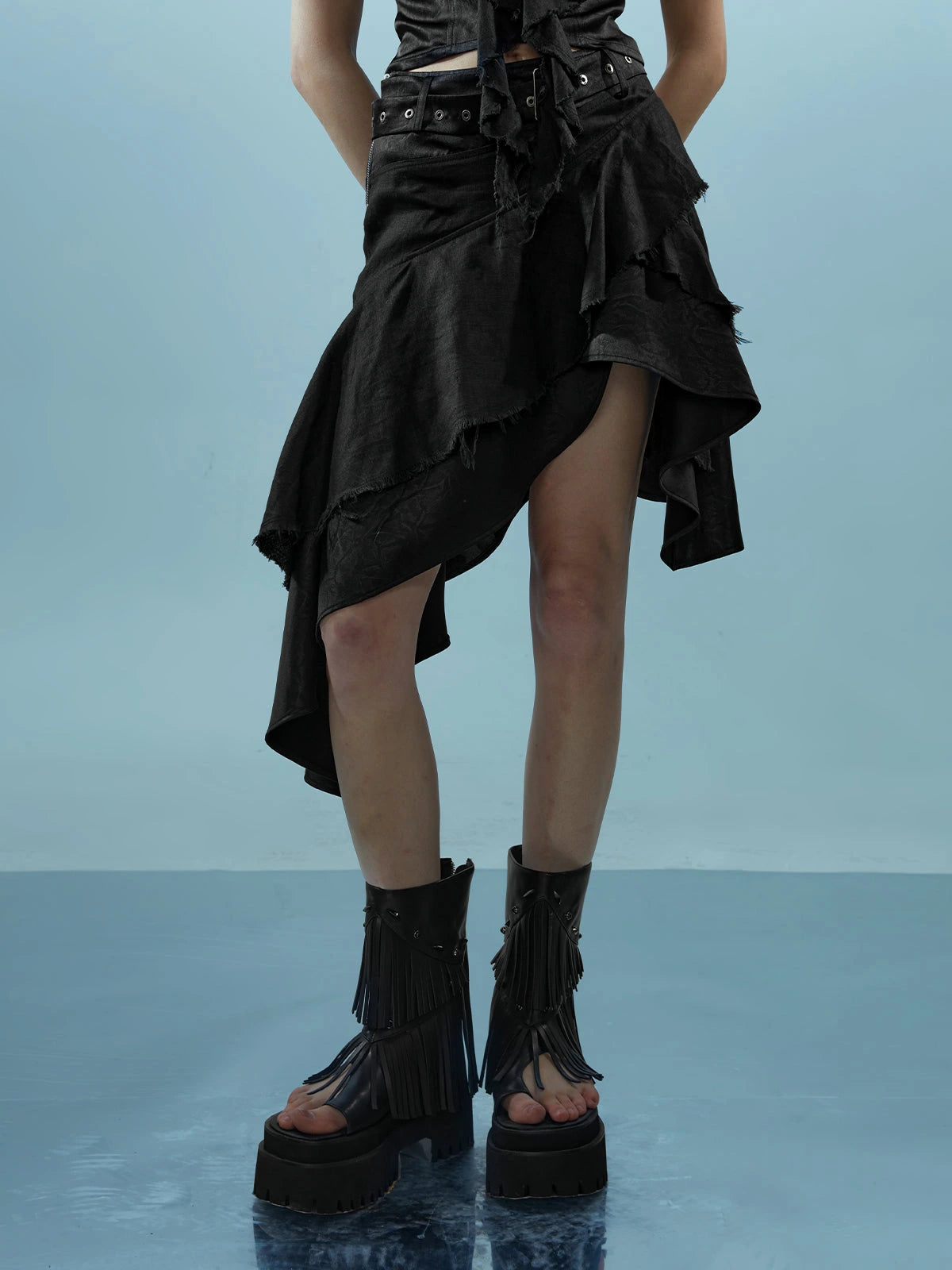 Piscean Loom Ethereal Threads Asymmetrical Linen Set