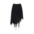Cest Nous Wilderness Black Asymmetrical Maxi Dress