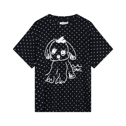 Achihara Toee Graphic Print Relaxed Fit Knit T Shirt