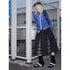2th Desire Maillard Plaid Leopard Print Layered Ruffle Skirt
