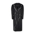 ALINNV STUDIO Wavy Trim Wool Blend Coat with Denim Details