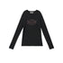 Achihara Long Sleeve T-Shirt With Inspirational Print Describe Yourself Beyond Rules