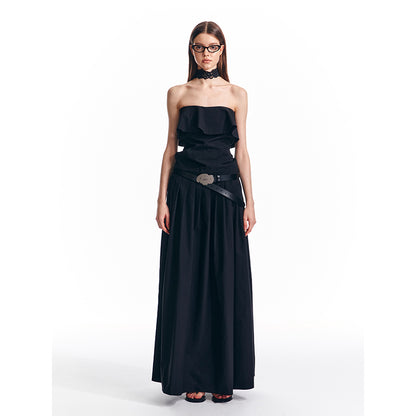 ALINNV STUDIO Adjustable Strapless Jumpsuit Dress With Pocket Detail
