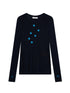 Achihara Starry Sunscreen Print Knit Tee