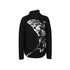 ALINNV STUDIO Butterfly Silhouette Semi Zip Loose Knit Sweater