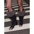 2th Desire Detachable Faux Fur Collar Stacked Ballet Boots