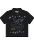 Achihara Digital Dragon Polo Tee V-neck T-shirt Long-Sleeve