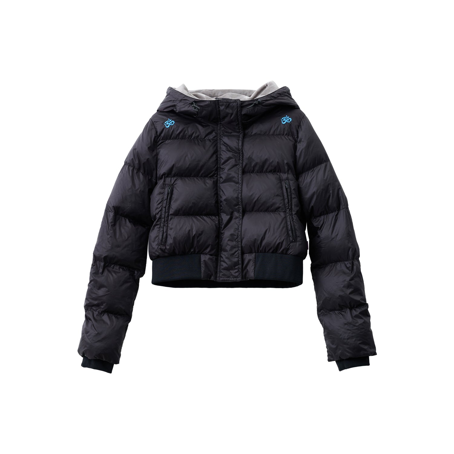 Achihara Om Embroidered Short Puffer Jacket