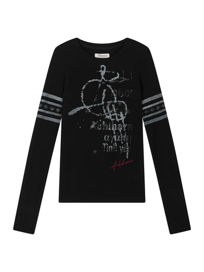 Achihara Spring Foolish Love God Long Sleeve Tee