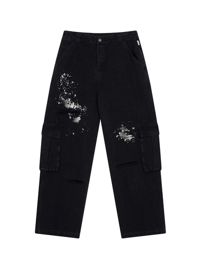 Faded Ink Canvas Cargo Pants