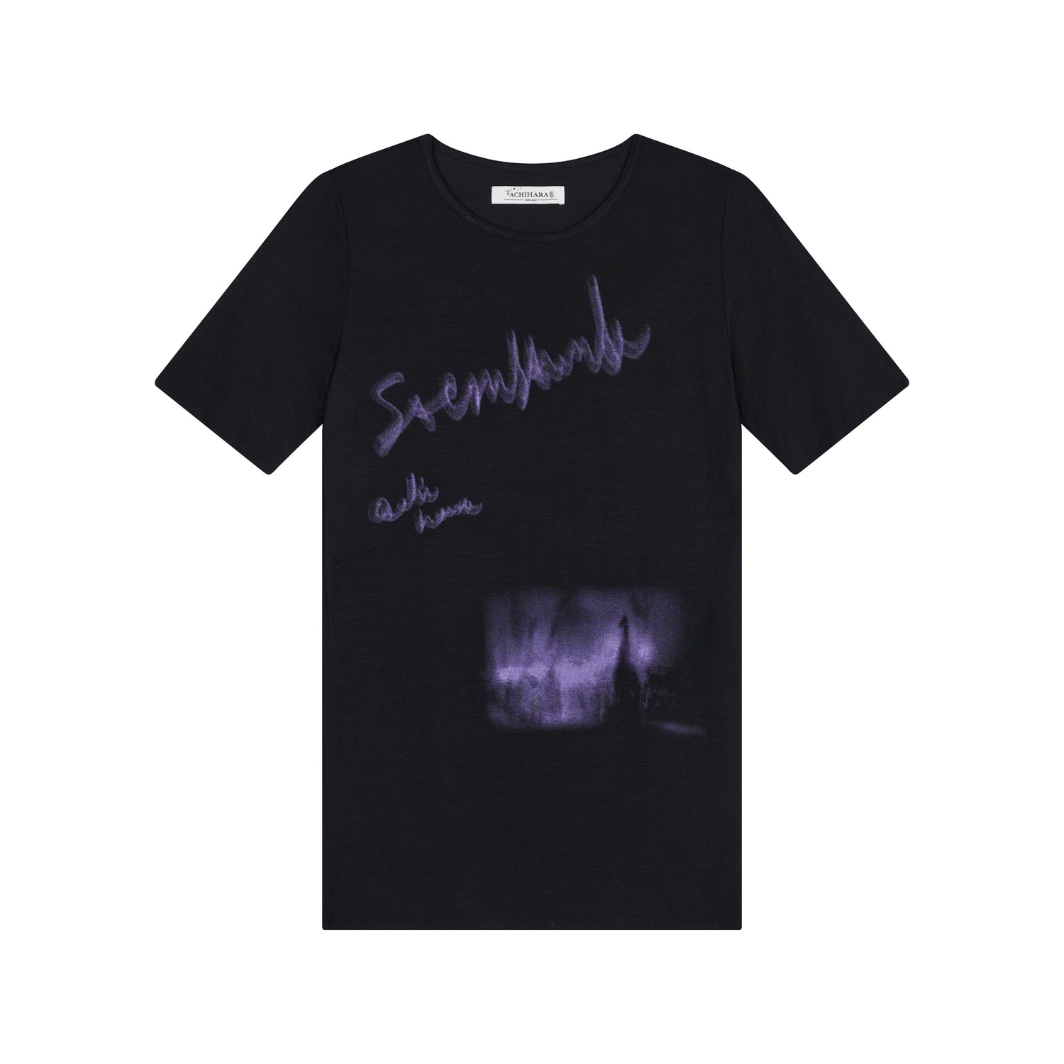 Achihara Jelly T Shirt 2025 Summer Slim Fit Women Top With Aurora Print
